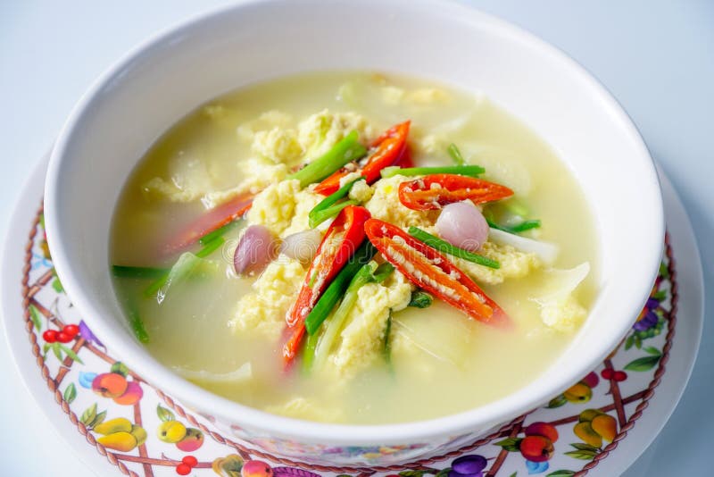 Thai Food,Steamed egg , Egg soup royalty free stock photography Thai Food,Steamed egg , Egg soup royalty free stock photography