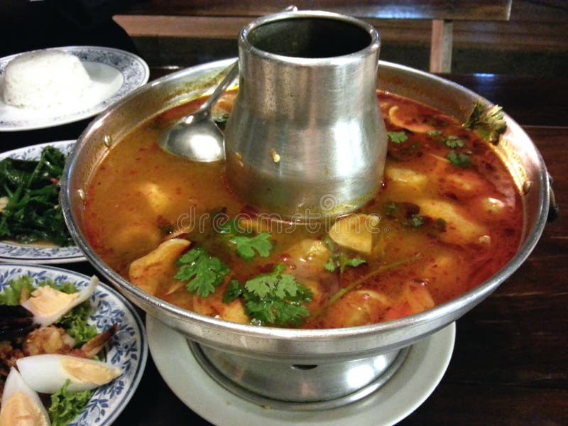 Thai food tom yum kung stock image Thai food tom yum kung stock image