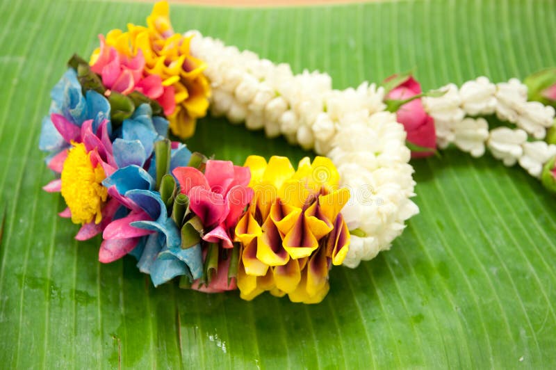 Thai garland colorful flower