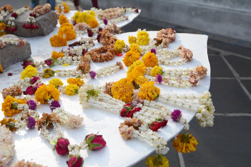 Thai garland stock photo. Image of greeting, buddha, believe 44478052