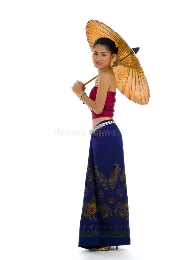 Thai girl in traditional clothes