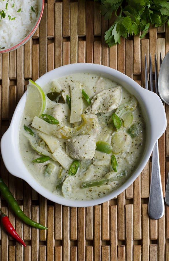 Thai green curry stock photo. Image of food, vertical 62814740
