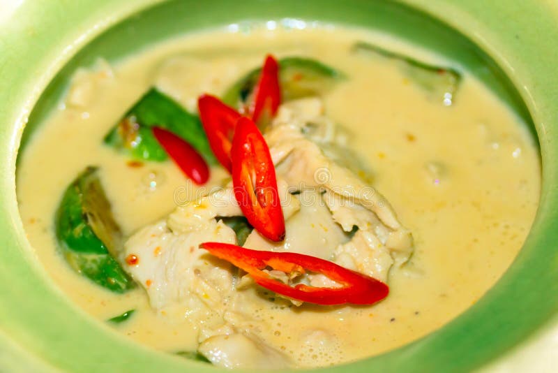 Thai green curry soup stock image Thai green curry soup stock image