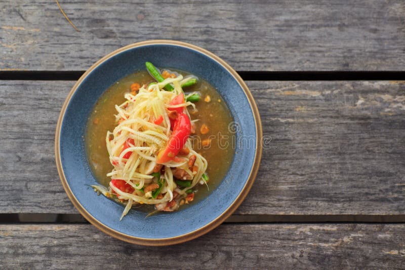 Thai green papaya salad