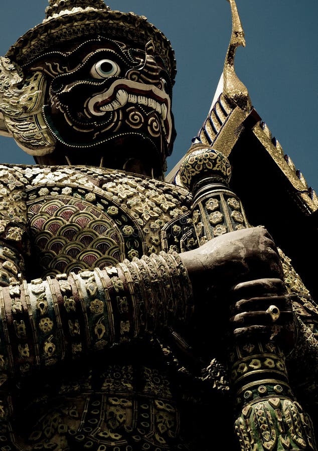 Thai guardian statue stock photo. Image of asia, historical 10475664