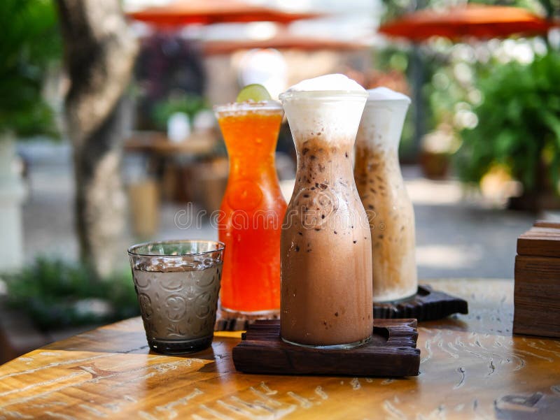 Thai Ice Tea, Ice Coffee stock photo. Image of thai, chiang 75362066