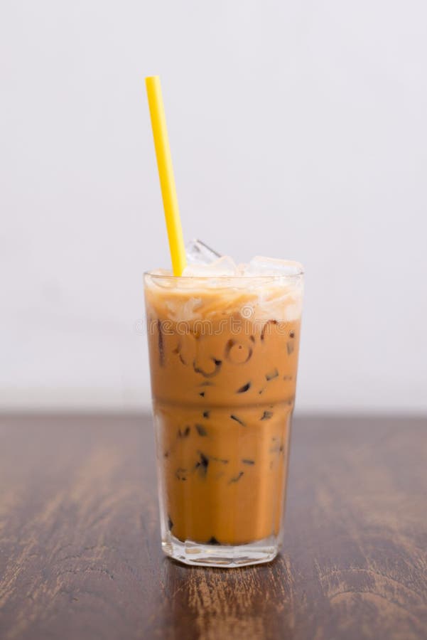 Iced milk tea stock photo. Image of dessert, chilled 14595538