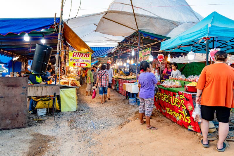 Thai local street market editorial image. Image of kitchen 182667505
