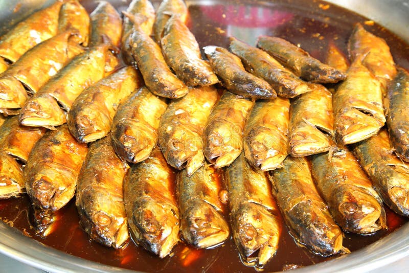 Thai Mackerel Fish in Deep Sauce Stock Image Image of boil, healthy