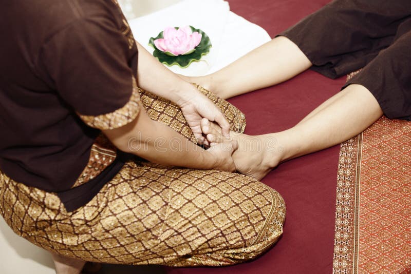 Thai massage stock photo. Image of person, massage, attention 98129894