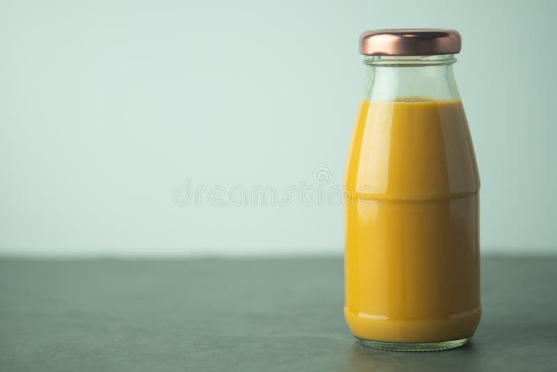 Thai milk tea in bottle stock image. Image of bottle 182319635