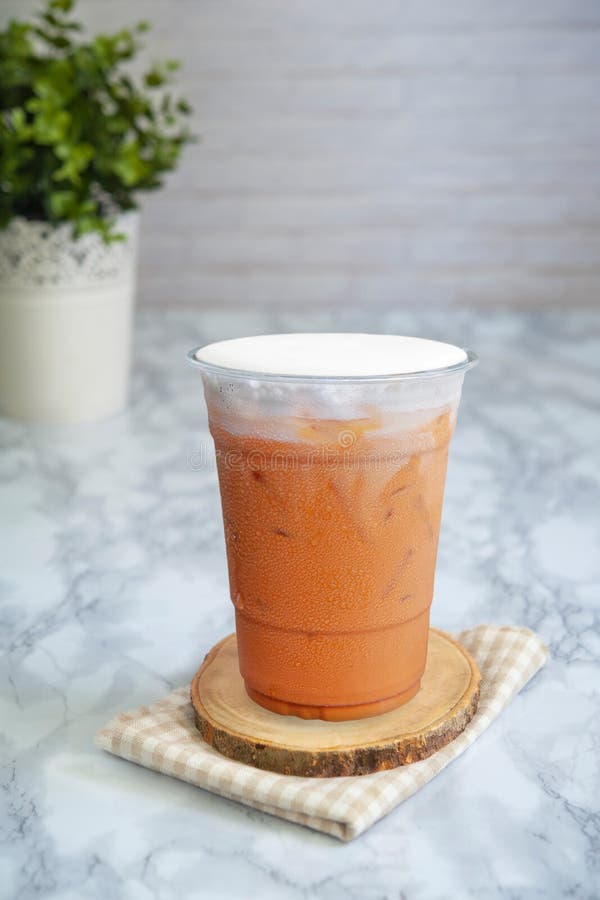 Thai milk tea cream cheese royalty free stock images Thai milk tea cream cheese royalty free stock images