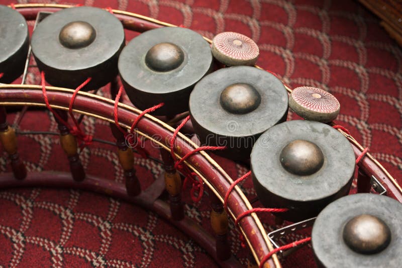Xylophone Gong Dulcimer Thai Music Instruments Stock Photo Image of
