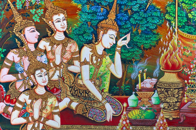 Thai painting art