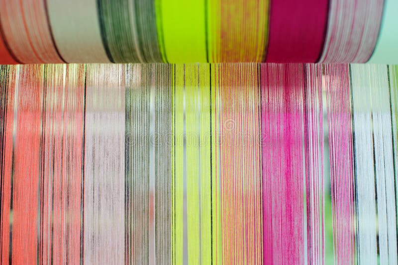 The Thai colorful silk tube. The Thai colorful silk tube