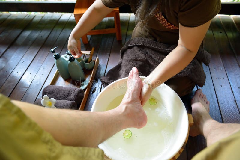 Thai Spa Foot Massage Stock Image Image Of Female Clean 29266173