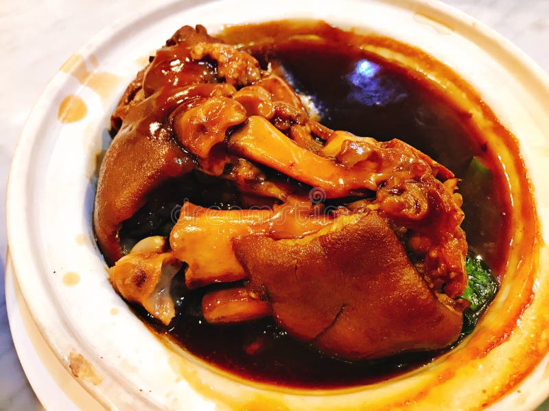 Thai Stewed Pork Leg with Five Spices. Stock Image Image of dish