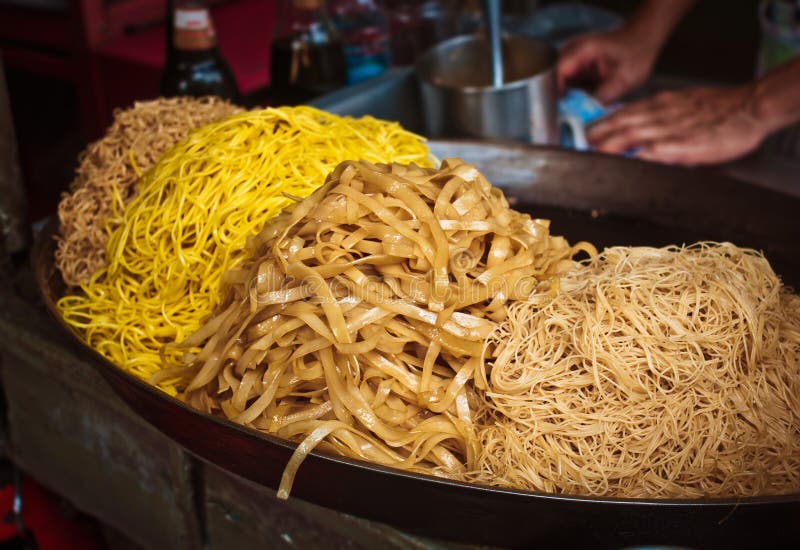 Thai street food noodles stock photo. Image of delicious - 51832416