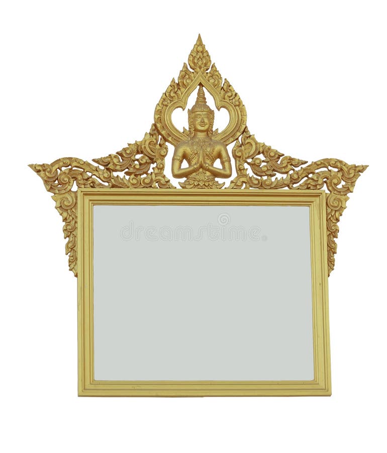 Picture Gold Frame Thai Style Stock Image Image of album, pattern