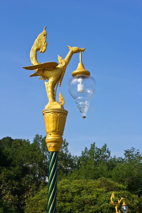 Thai Style Golden Bird Statue Stock Image Image of bird, city 25997073