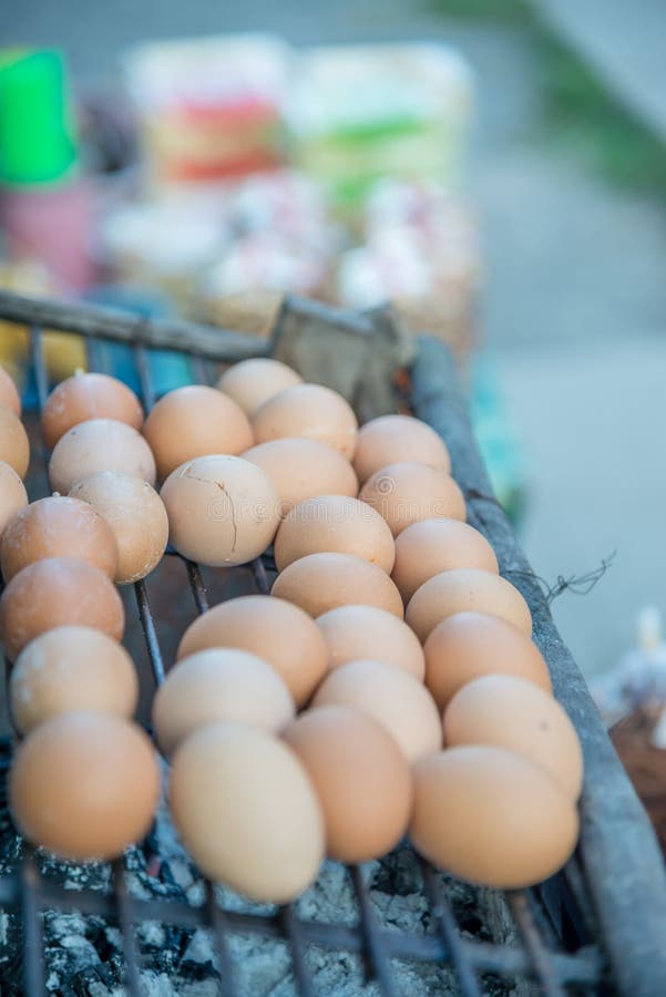 Thai style grilled eggs stock image. Image of heat, thailand 207423203