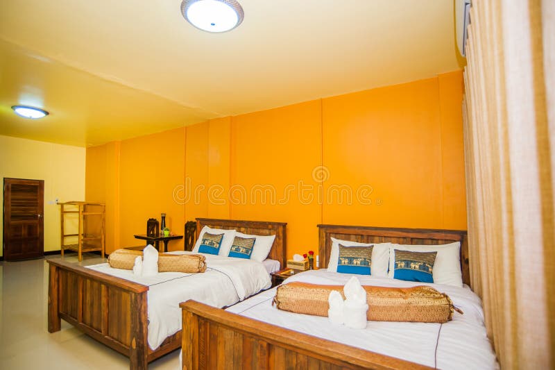 Thai style Hotel room stock image. Image of living, southeast 67448191