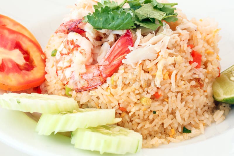 Thai Style Seafood Fried Rice Stock Image - Image of chopsticks, dish