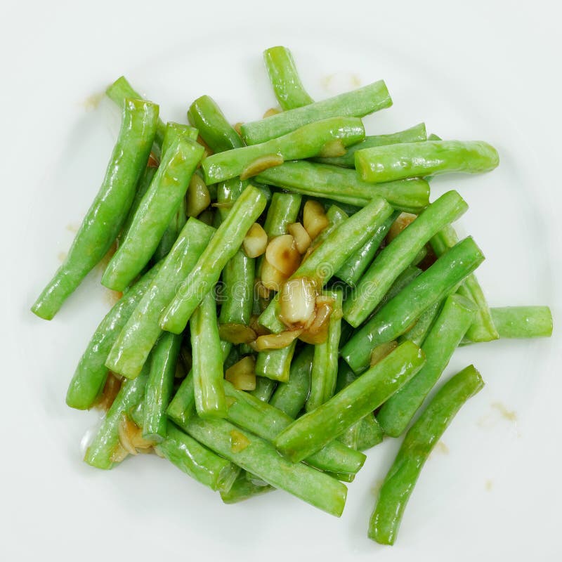Thai Style Stir Fried Green Beans Stock Image Image of stir, cook 62646579