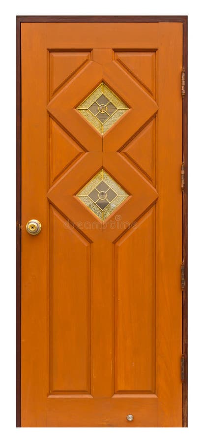 Thai style wooden door