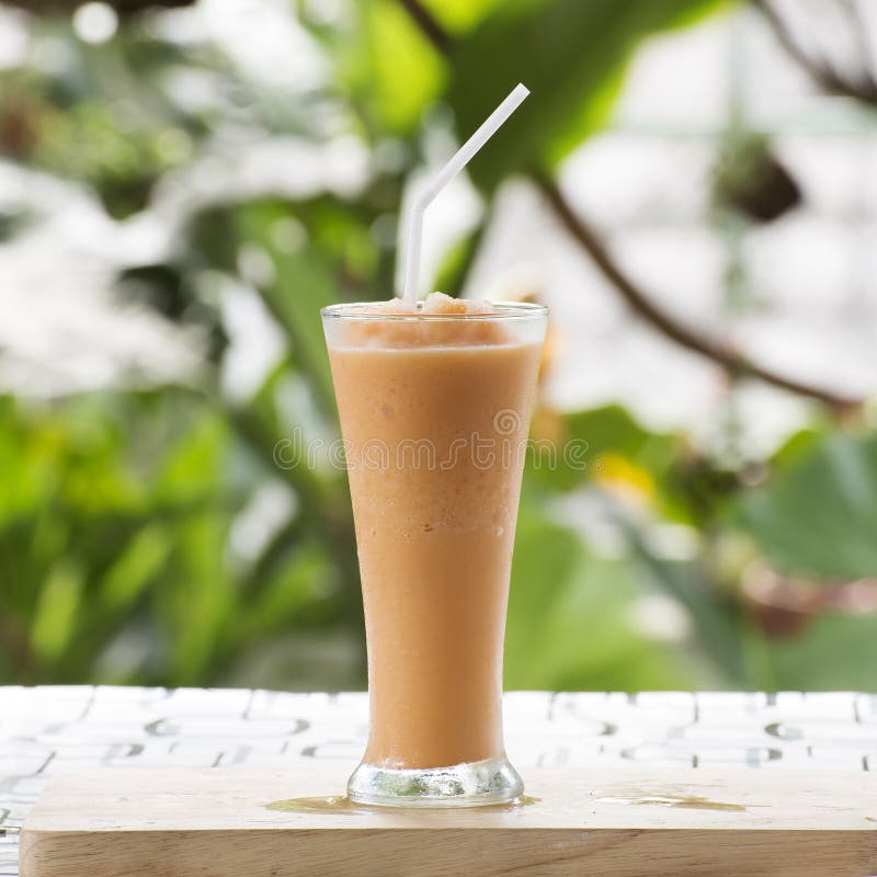 Thai Tea smoothie stock photo. Image of fresh, organic 56542344