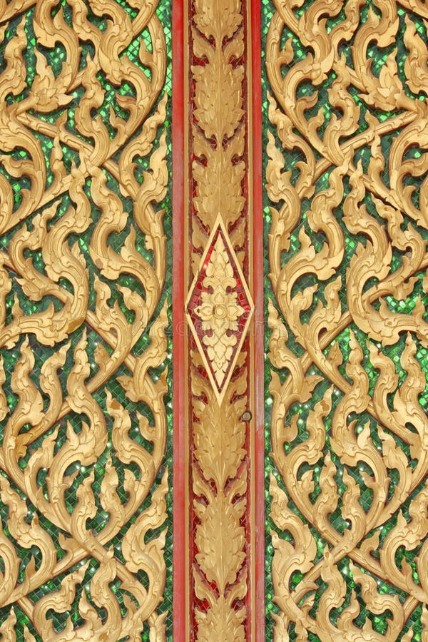 Thai temple doors