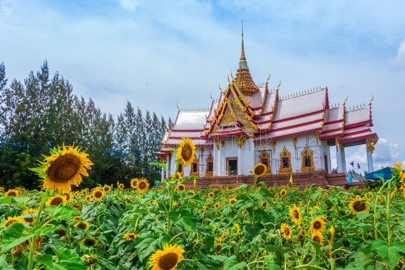 Thai temple landmark in Nakhon Ratchasima, Thailand