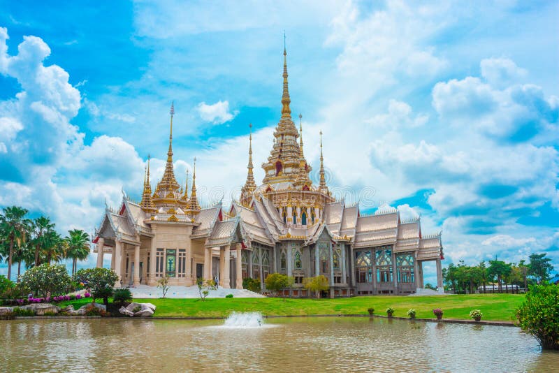 Thai temple landmark in Nakhon Ratchasima, Thailand