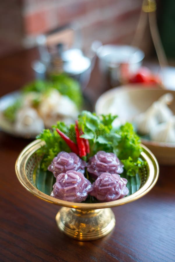 Thai traditional dessert. stock photo. Image of gourmet - 55818462