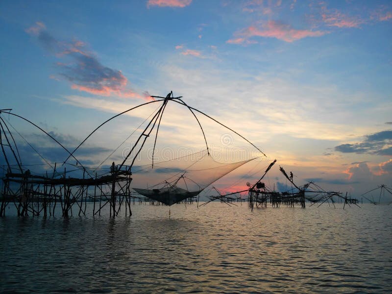 Thai traditional fishing trap royalty free stock images Thai traditional fishing trap royalty free stock images