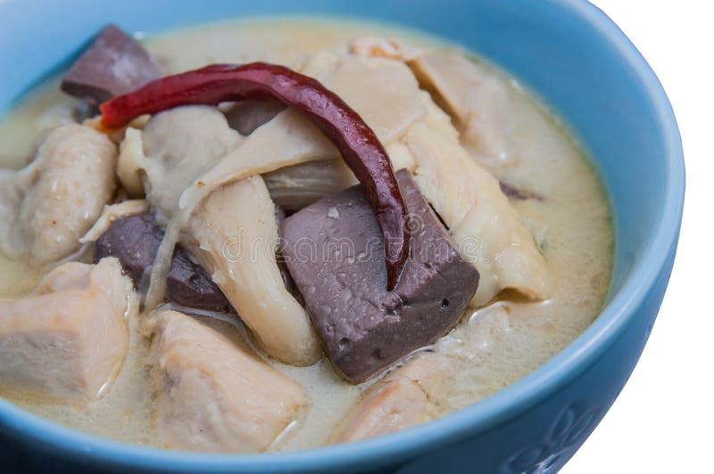 Thaifood Spicy Chicken Curry in Coconut Milk. Stock Photo - Image of