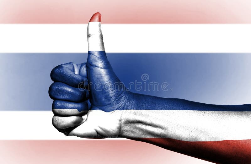Thail?ndische Flagge lizenzfreie stockfotos Thail?ndische Flagge lizenzfreie stockfotos
