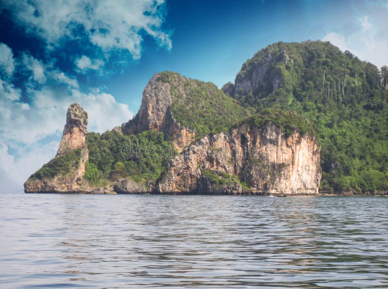 Thailand. Beautiful nature and vegetation of Chicken Island