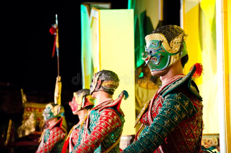 Thailand Dancing Art Called “Khon” Editorial Image - Image of east ... Traditional Thai Dancing