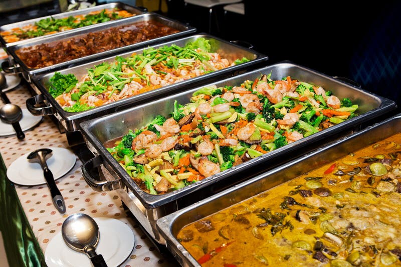 Thailand food buffet. stock image. Image of lunch, market 44225561