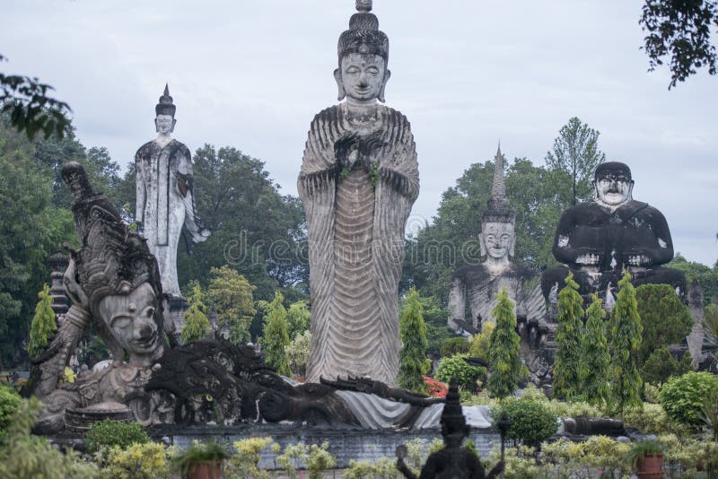 The Sala Kaew Ku Sculpture Park near the town of Nong Khai in Isan in north east Thailand on the Border to Laos. The Sala Kaew Ku Sculpture Park near the town of Nong Khai in Isan in north east Thailand on the Border to Laos