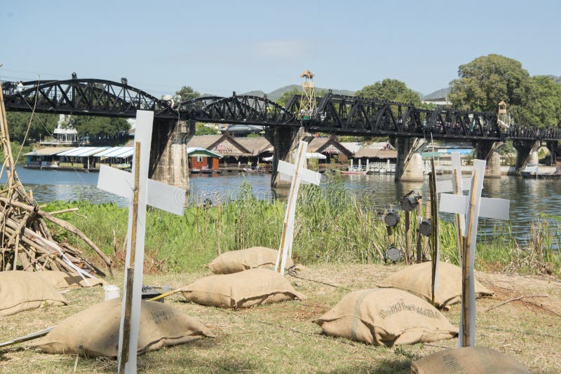 THAILAND KANCHANABURI DEATH RAILWAY BRIDGE RIVER KWAI