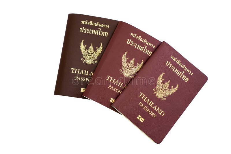 Thailand Passport Isolated stock image. Image of agency 63144221