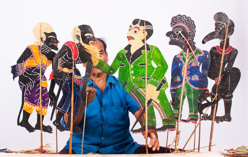 Traditional South of Thailand Shadow Puppet Show Stock Photo Image of figure, asia 64898668