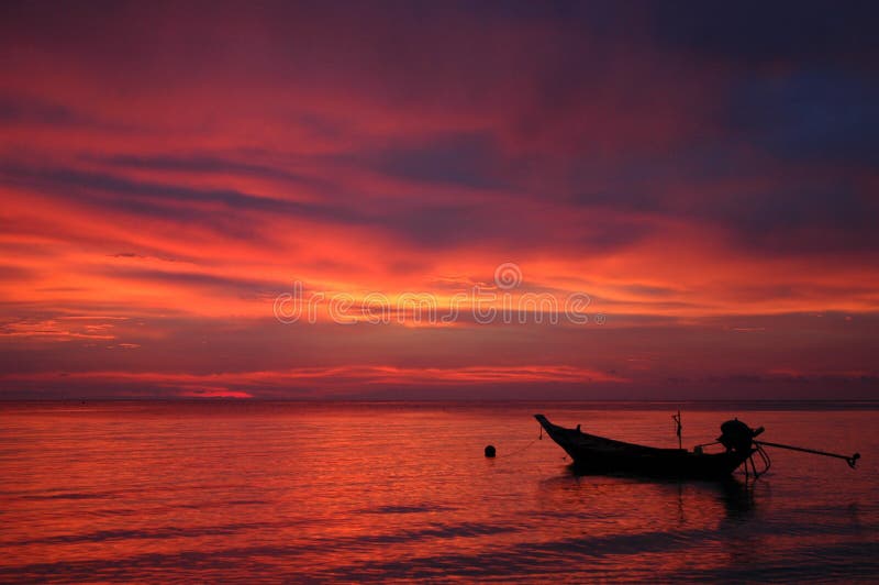 Thailand Sunset, Koh Tao royalty free stock images Thailand Sunset, Koh Tao royalty free stock images
