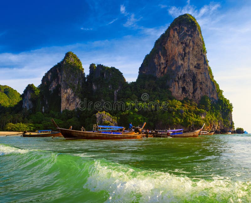 Thailand tropical nature beautiful landscape. Sea cost touristic