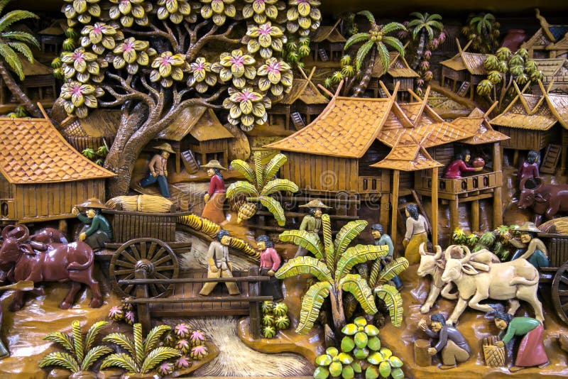 Thailand wood carving art royalty free stock images Thailand wood carving art royalty free stock images