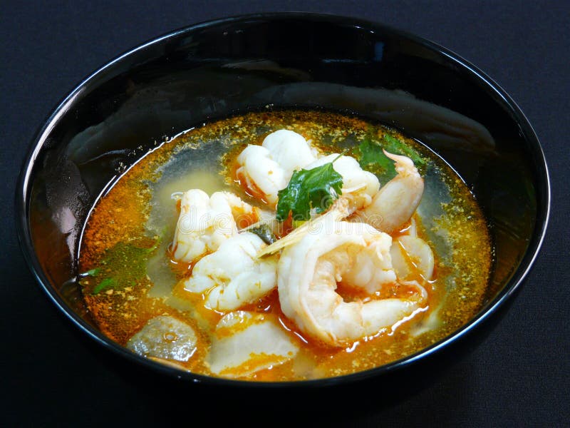 Thailändisches Lebensmittel, Tom-yum goong stockfoto Thailändisches Lebensmittel, Tom-yum goong stockfoto