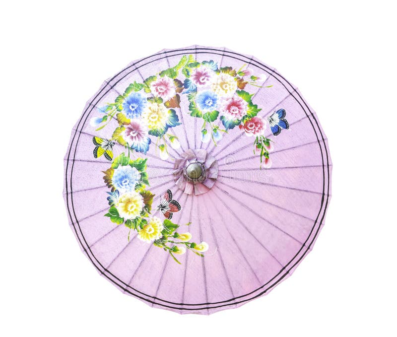 Thailändsk isolerad paraplystil för tradition