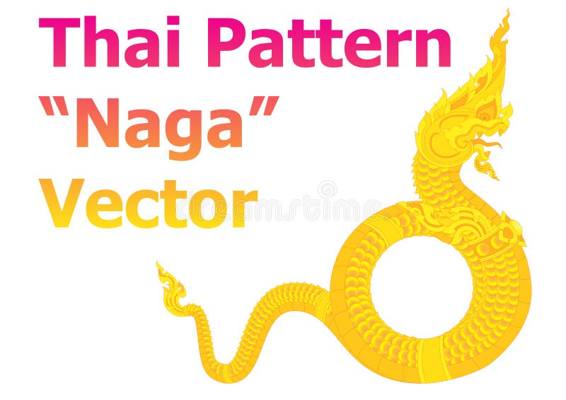Thaise de detailsvector van patroonnaga stock illustratie Thaise de detailsvector van patroonnaga stock illustratie